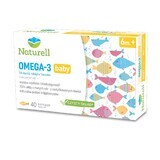 Naturell Omega-3 Baby, per bambini di età superiore ai 6 mesi, 40 capsule twist-off