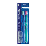 Curasept Soft 015 Duopack, toothbrush, 2 pieces