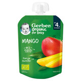 Gerber Bio Toetje in een tube, mango, na 4 maanden, 80 g