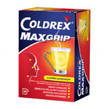 Coldrex MaxGrip 1000 mg + 10 mg + 40 mg, citroensmaak, 10 sachets