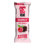 BeRAW! Energie, energiereep, framboos, pure chocolade, 40g