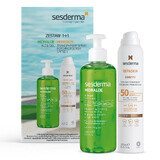 Sesderma Hidraloe set, lichaamsgel, aloë vera, 250 ml + Repaskin, zonnebrandspray voor het lichaam, SPF 50+, 200 ml