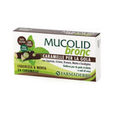 Mucolid toffee con liquirizia e menta, 24 pezzi, Farmaderbe