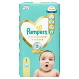 Scutece Premium Care, Nr. 1, 2-5 kg, 50 buc, Pampers