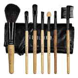 Set van 7 Fraulein Germany make-up kwasten + opbergetui