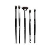 Makeup brush set, Makeup, 5 brushes, Black