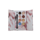 Kiss Beauty Fashion Palette d'ombres à paupières, 10 couleurs, pinceau inclus