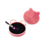 Brush cleaning accessory, Makeup, Silicone Teddy Bear, Pink