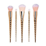 5er Set Schminkpinsel, Makeup, Einhorn, Rose Gold