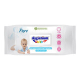 Serviettes humides pures avec couvercle, 80 pièces, Hygienium Baby