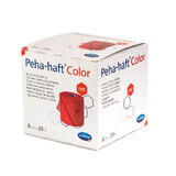 Peha-haft Color zelfklevend elastisch verband, rood (932461), 8cm x 20m, Hartmann