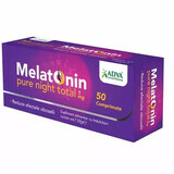 Mélatonine Pure Nuit Total, 5 mg, 50 comprimés, Adya Green Pharma