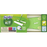 Swiffer Startset met 1 steel, 8 droge doekjes en 3 schoonmaakdoekjes