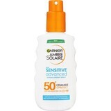 Garnier Ambre Solaire Solaire Sensitive Advanced Leicht empfindliche Haut SPF 50+, 150 ml