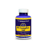 B-Complex 100, 120 cpasule, Herbagetica