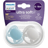 Philips Avent Soother Ultrasoft Soother Premium Neutral 6-18m boy 2 pcs