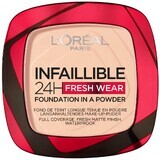 L'Oréal Paris Polvos de Maquillaje Infalibles 24H Fresh Wear 180 Rosa Arena 9 g