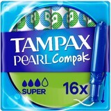 Tampax Compak Pearl Super Tampons met inbrenghuls 16 stuks