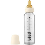 BIBS Sticlă de sticlă pentru bebeluși Ivory 225 ml