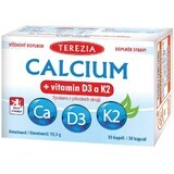 Terezia Calcium + vitamine D3 et K2 30 gélules