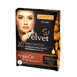 Benzi depilatoare pentru fata cu ulei de argan Velvet, 20 bucati, Karaver