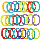 Bright Starts Teether - C-rings, 0m+, 24 pcs