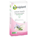 Bandes dépilatoires pour le visage, 20 bandes + 2 lingettes, Elmiplant