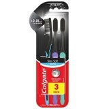 Brosse à dents Colgate Slim Soft Charcoal trio 3 pcs