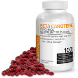 Beta Carotene 25,000IU (15,000 mcg), 100 capsules, Bronson Laboratories