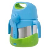 B. box Food thermos flask blue/green 335 ml