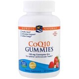 CoQ10 Gummies 100 mg ubiquinon aardbei (60 jellymies) Nordic Naturals