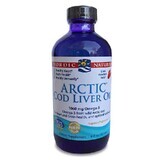 Arctic Levertraan Aardbei 1060mg Wilde Levertraan 237ml, Nordic Naturals