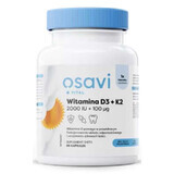 Osavi Vitamin D3 2000IU + K2 100mcg - 60 softgels