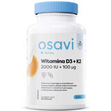 Osavi Vitamine D3 2000UI + K2 100mcg - 120 softgels