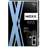 MEXX BLACK MAN deodorant 75ML + shower gel 50ML 1×1pc, cosmetic set for men