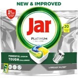 Jar Platinum All In One Vaatwasmachinecapsules Citroen, 20 capsules 1×20st, Vaatwasmachinecapsules