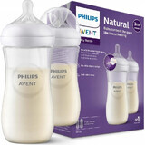 Philips AVENT Natural Response Flasche 330 ml, 3m+ 2 Stück 1×2 Stück 1×2 Flasche, Glas