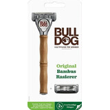 Scheermes Bulldog Original Bamboe + 2 reservekoppen Set 1×1, scheermes + 2 reservekoppen