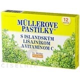 PASTILLES DE L'ÎLE DE MÜLLER. LICHEN ET VIT. C 1×12 pcs, pour l'expectoration