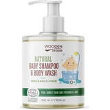 Wooden Spoon Baby Shower Gel/Shampoo 2in1 fragrance free 300ml 1×300ml, baby shower gel