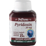 MedPharma PYRIDOXIN 20 mg (vitamina B6) 1×67 tbl, 60+7 gratuito