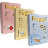 Beggs Mix gachas de avena con leche entera 3×200 g, gachas de avena para niños