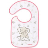 BABYONO Badstof slabbetje, medium, waterbestendig olifant 6m+ 1×1 st