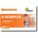 Slovakiapharm B-KOMPLEX + vitamine C 1×30 tbl, voedingssupplement