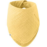 BIBS biologisch katoenen mousseline slabbetje bandana, Pale Butter 1×1st, slabbetje boter