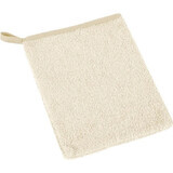 Badstof beige washandje 1×1 stuk, beige badstof washandje