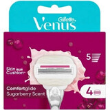 VENUS COMFORTGLIDE SUGARBERRY SCHEERKOPPEN 4 stuks 1×4 stuks, vervangende scheerhoofden