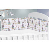 Crib blanket 111/086 owl on one branch 60x28cm 1×1 pc, crib blanket