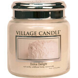 Village Candle Geurkaars in glas - Dolce Delight - Velvet Delight, medium 1×1 st, geurkaars in glas