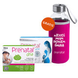 Prenatal Uno Set, 30 capsules + 30 capsules + Prenatal DHA, 30 capsules + gratis flesje